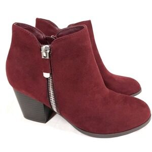 Style & Co Women's Red Masrinaa Ankle Booties Shoe Size 5.5M